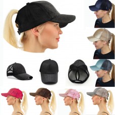 2018 Ponytail Baseball Cap Mujer Messy Bun Baseball Hat Snapback Sun Sport Caps  eb-44104351